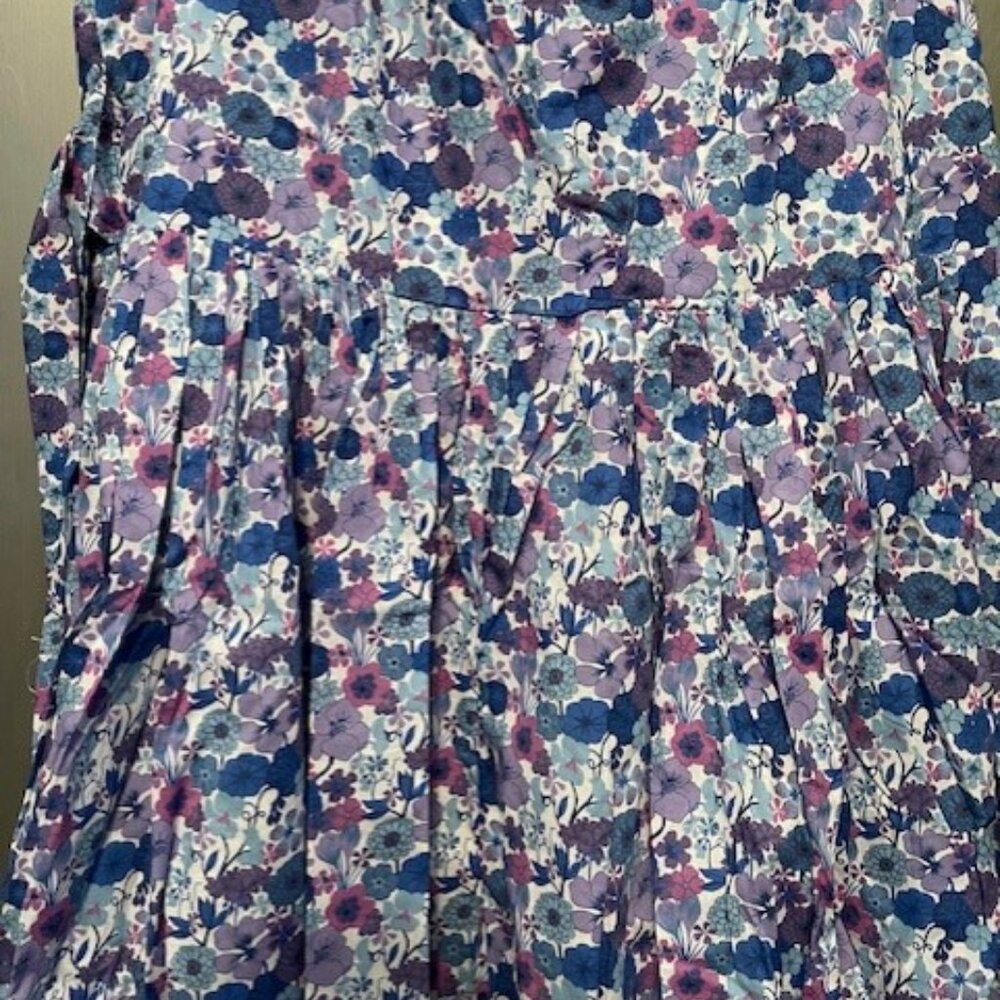JCrew New apron dress in Liberty® Arrow Floral fabric - RETRO - Picture 12 of 16